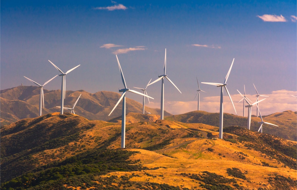 beautiful wind farm image