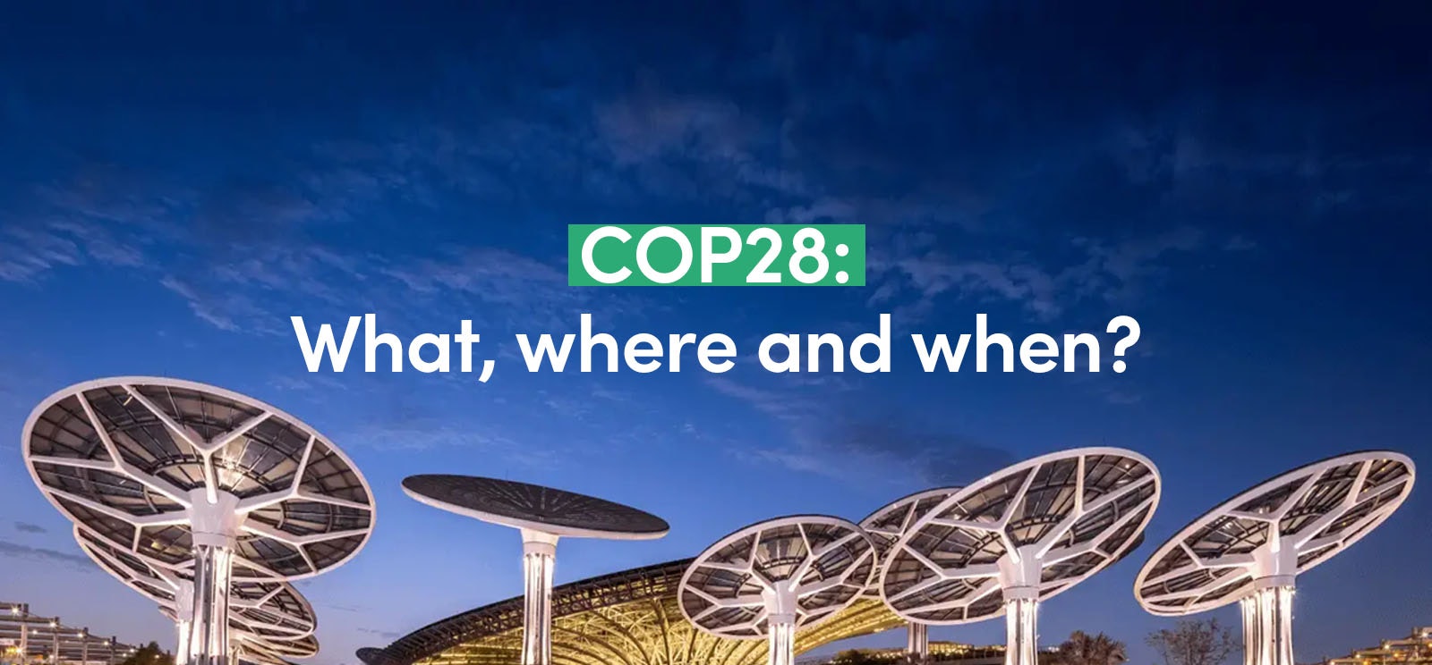 COP28: What, where and when?