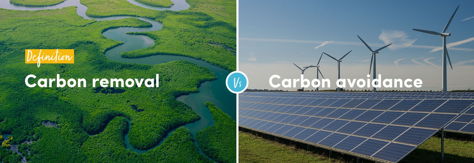 Definition - carbon removal vs. carbon avoidance