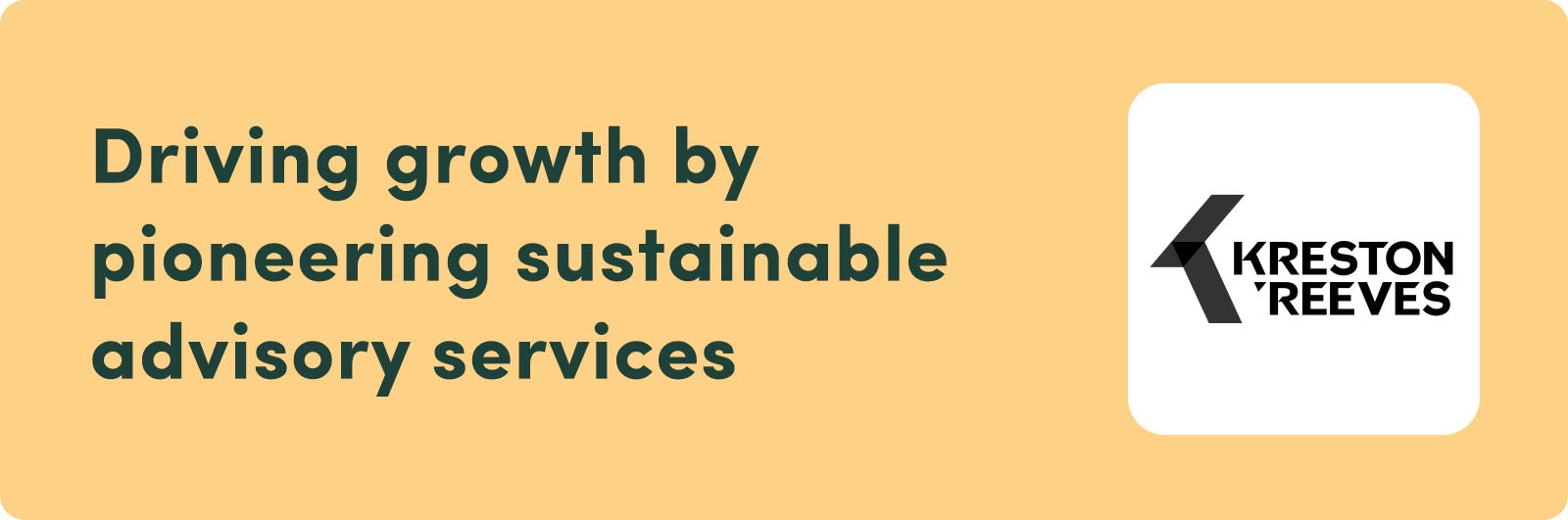 Driving growth by pioneering sustainable advisory services