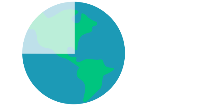 Global CO2 pie chart showing 75% of footprint